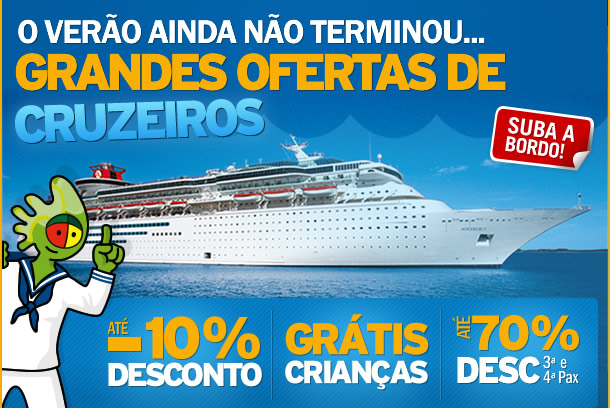 O Verão ainda não terminou...Grandes Ofertas de Cruzeiros